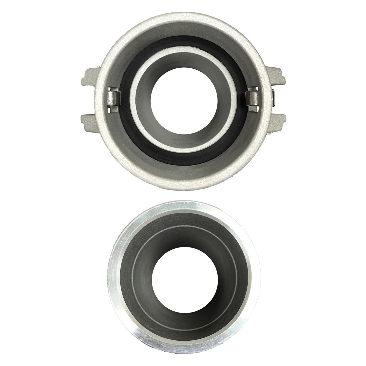 Foresee Camlock Type C and E Coupling Set, Aluminum Global Cam and Groove Hose Fittings (Male and Female) with Rubber Gasket and 4 Heavy Duty Hose Clamps