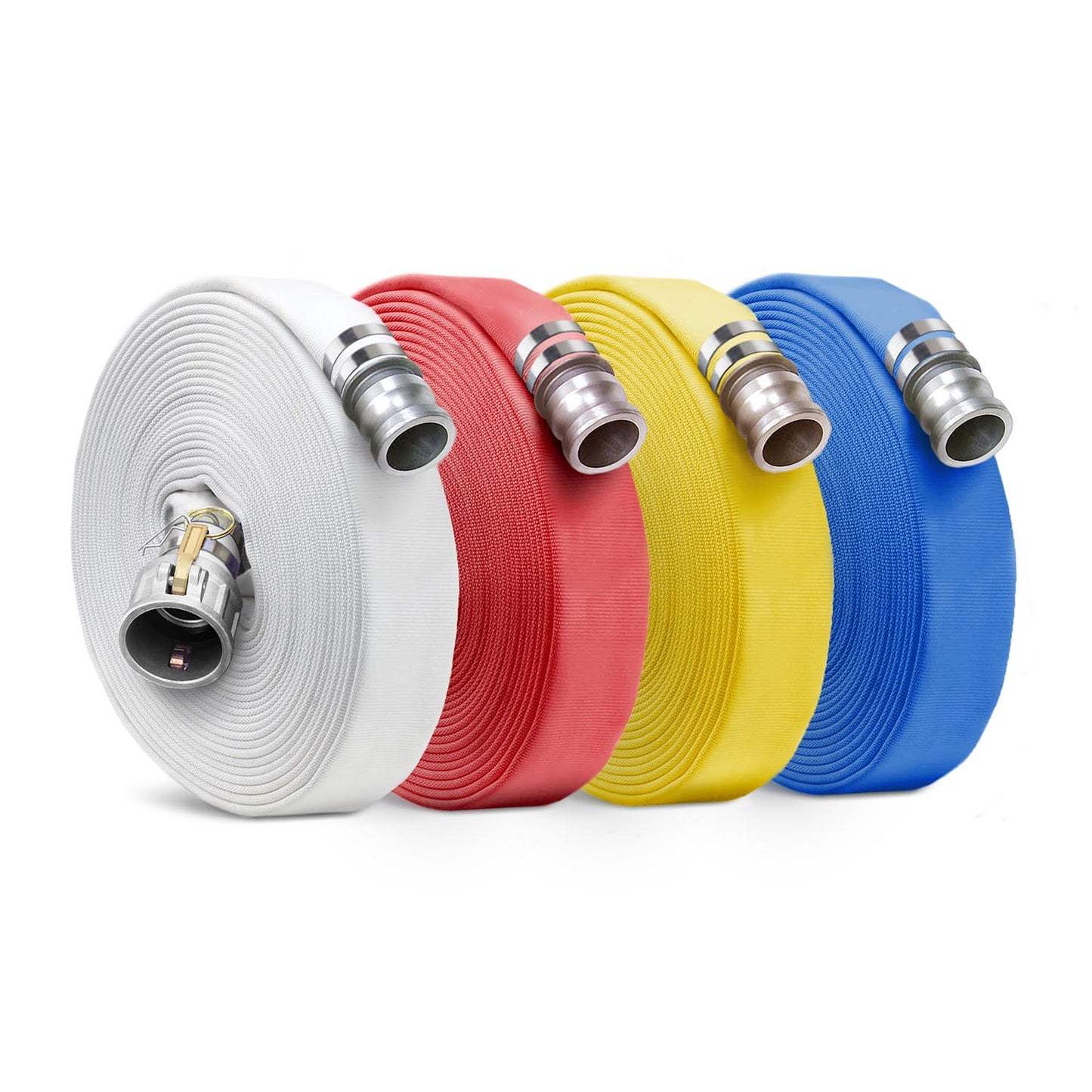 Camlock Coupling 25 FT Fire Hose 230 PSI Working Pressure 700 PSI Burst Pressure