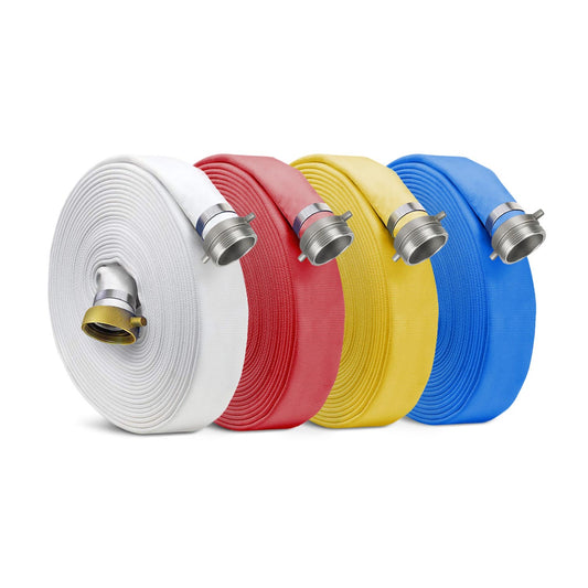 Pin Lug Coupling 100 FT Fire Hose 115 PSI Working Pressure 350 Burst Pressure