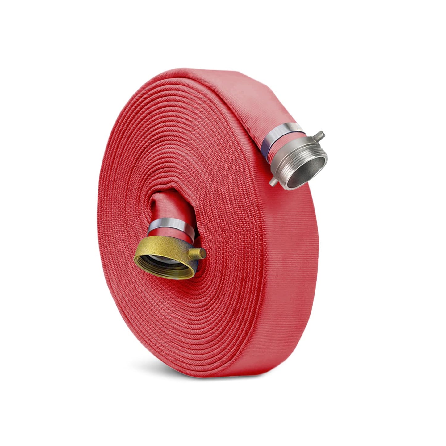 Pin Lug Coupling 25 FT Fire Hose 230 PSI Working Pressure 700 PSI Burst Pressure
