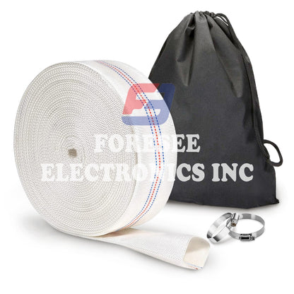 Water Discharge Backwash Pool Hose 2" in inch x 100 FT Drain White (Open Box)