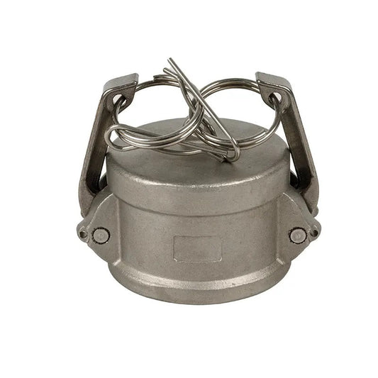 Stainless Steel Camlock Couplings Type-DC 6" Dust Cap SS316