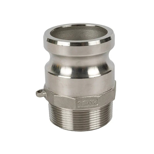 Stainless Steel Camlock Couplings Type-F 3/4" Male Adapter x Male Thread SS316